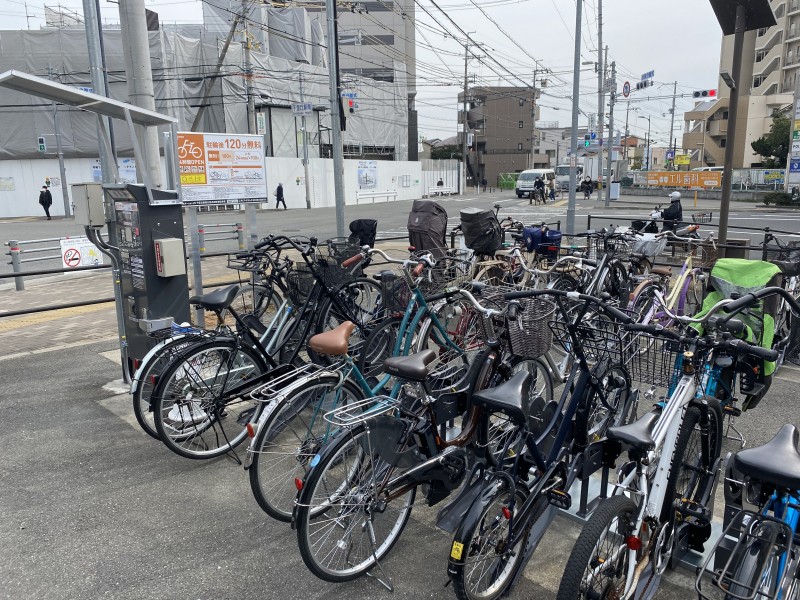 【エコステーション21】千里丘駅南交差点自転車駐車場